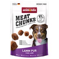 4x80g animonda Meat Chunks Medium / Maxi bárány pur kutyasnack