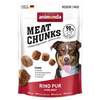 4x80g animonda Meat Chunks Medium / Maxi marha pur kutyasnack