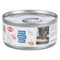 4x80g Trixie Kittis Soup macskasnack - Csirke & garnélarák