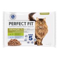 52x85g Perfect Fit Sterilised Senior 7+ nedves macskatáp vegyesen akciósan