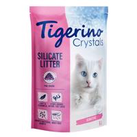 5l Tigerino Crystals tarka macskaalom - Sensitive, parfümmentes  - Pink