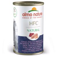 6x140g Almo Nature HFC Natural Tonhal & csirke & sonka nedves macskatáp 5+1 ingyen!