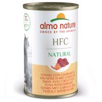 6x140g Almo Nature HFC Natural Tonhal & garnéla nedves macskatáp 5+1 ingyen!