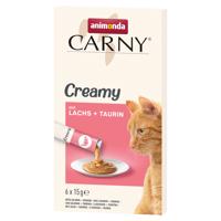 6x15g  animonda Carny Adult Creamy lazac + taurinmacskasnack