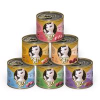 6x200g Kitty Cat Adult Pate vegyesen 6 fajtával nedves macskatáp