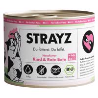 6x200g STRAYZ BIO nedves macskatáp - Bio marha és bio cékla szószban