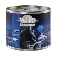 6x200g Wild Freedom Adult nedves macskatáp - Cold River - lazac & csirke