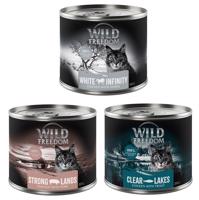 6x200g Wild Freedom nedves macskatáp Adult vegyes csomag III (White Infintiy, Clear Lakes, Strong Lands) 5+1 ingyen