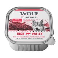 6x300g Wolf of Wilderness Adult nedves kutyatáp-High Valley - marha