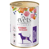 6x400g 4Vets Natural Dog Gastro Intestinal nedves kutyaeledel