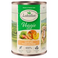 6x400g Lukullus Veggie nedves kutyatáp 5 + 1 ingyen