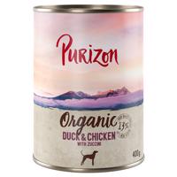 6x400g Purizon Organic Kacsa, csirke & cukkini nedves kutyatáp