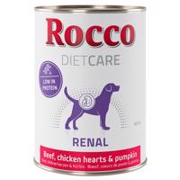 6x400g Rocco Diet Care Renal marha, csirkeszív & tök nedves kutyatáp 10% árengedménnyel