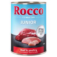 6x400g Rocco Junior Marha, csirke & burgonya nedves kutyatáp