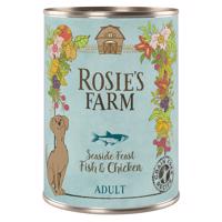 6x400g Rosie's Farm Adult nedves kutyatáp- Hal & csirke