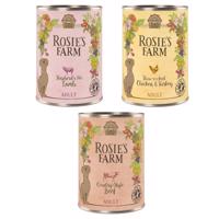 6x400g Rosie's Farm Adult nedves kutyatáp- Mix I. 3 fajtával: csirke, marha, bárány