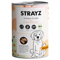 6x400g STRAYZ BIO bio pulyka, bio sütőtök & bio rizs nedves kutyatáp