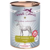 6x400g Terra Canis Alimentum Veterinarium Low Mineral Diet ló nedves kutyatáp