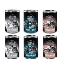 6x400g Wild Freedom Adult nedves macskatáp vegyes próbacsomagban-csomag III: White Infintiy, Clear Lakes, Strong Lands