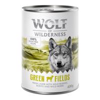 6x400g Wolf of Wilderness Adult Single protein Green Fields nedves kutyatáp - Bárány