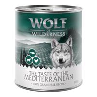 6x400g Wolf of Wilderness 'The Taste Of' nedves kutyatá- Mediterranean