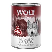 6x400g Wolf of Wilderness 'The Taste Of' nedves kutyatáp-Canada