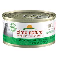 6x70g Almo Nature HFC Natural tonhal & kukorica nedves macskatáp