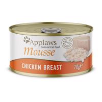 6x70g Applaws Mousse nedves macskatáp- Csirke