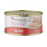 6x70g Applaws Mousse nedves macskatáp- Lazac