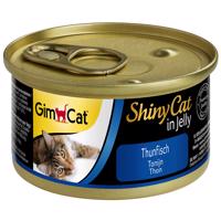 6x70g GimCat ShinyCat Jelly tonhal nedves macskatáp