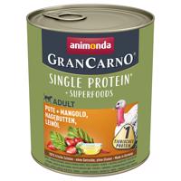 6x800g Animonda GranCarno Adult Superfoods nedves kutyatáp- Pulyka + mángold, csipkebogyó, lenolaj