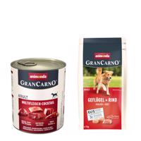 6x800g animonda GranCarno Original Adult Multi-húskoktél nedves kutyatáp +1kg animonda GranCarno Adult szárnyas + marha száraz kutyatáp ingyen