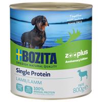 6x800g Bozita Single Protein Paté Zooplus Anniversary Edition bárány nedves kutyaeledel