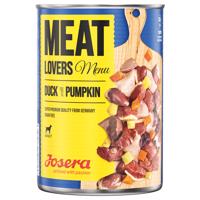 6x800g Josera Meatlovers Menü kacsa tök nedves kutyatáp