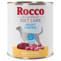 6x800g Rocco Diet Care Weight Control marha & csirke nedves kutyatáp