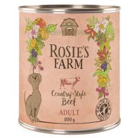 6x800g Rosie's Farm Adult nedves kutyatáp- Marha