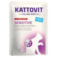 6x85g Kattovit Sensitive tasakos nedves macskatáp- Csirke & kacsa