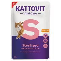 6x85g Kattovit Vital Care Sterilised csirke tasakos nedves macskatáp