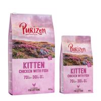 7,3kg Purizon Kitten csirke & hal - gabonamentes száraz macskatáp 6,5kg+0,8kg ingyen