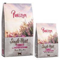 7,3kg Purizon Single Meat pulyka & hangavirág száraz macskatáp 6,5kg+0,8kg ingyen