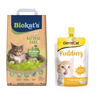 8 l Biokat's Natural Care macskaalom+150g Gimpet macskapuding macskasnack ingyen