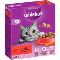 800g Whiskas 1+ marha száraz macskatáp 15% kedvezménnyel