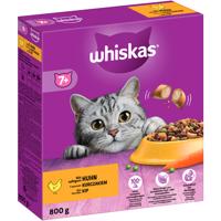 800g Whiskas 7+ Senior csirke száraz macskatáp 15% kedvezménnyel