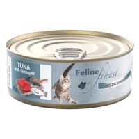 85g Porta21 Feline Finest Tonhal & sügér nedves macskatáp