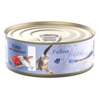 85g Porta21 Feline Finest Tonhal & tengeri durbincs nedves macskatáp