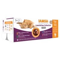 96x85g IAMS Advanced Nutrition Adult Land & Sea Mix szószban nedves macskatáp