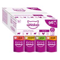 96x85g Whiskas Adult 1+ klasszikus válogatás szószban nedves macskatáp