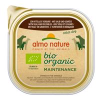 9x300g Almo Nature BioOrganic Maintenance Bio borjú & bio zöldség nedves kutyatáp 15% árengedménnyel