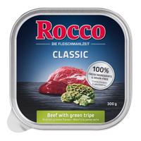 9x300g Rocco Classic tálcás nedves kutyatáp 9 x 300 g- Marha & pacal