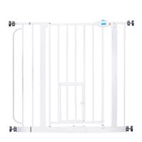 Carlson Pet Gate zárórács macskaajtóval - M 76,2 cm, Sz 73,66 - 92,71 cm